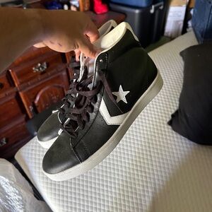 Converse Black and White High-Top Sneakers